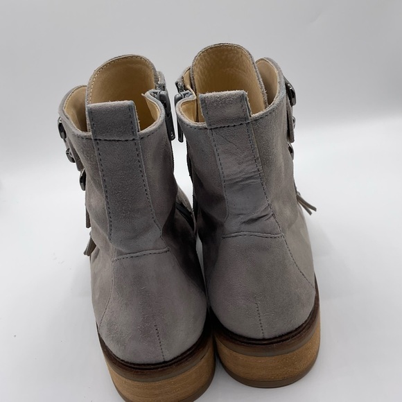 Paul Green Gray Suede Buckle Bootie~Size 7 (UK 4.5)~Made in Austria~NWOB - Picture 5 of 6